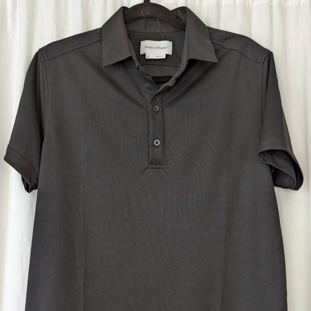 Ministry of Supply Apollo Polo Black